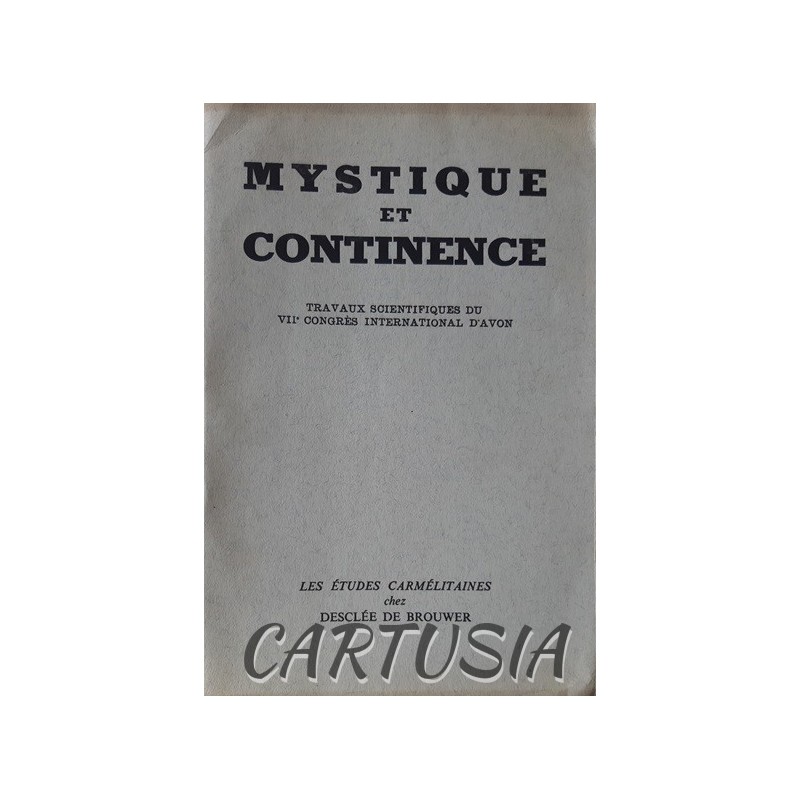 Mystique_et_Continence,_VIIème _congrès_international_d'Avon