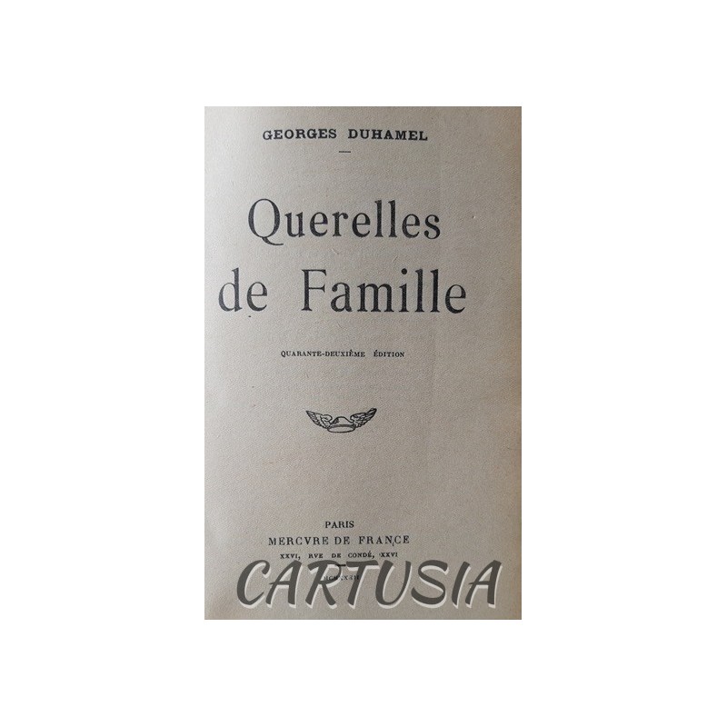 Querelles_de_Famille,_Georges_Duhamel